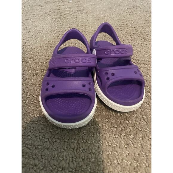 Crocs Kids Crocband Sandals Purple Sz 4 Toddler - Picture 2 of 4